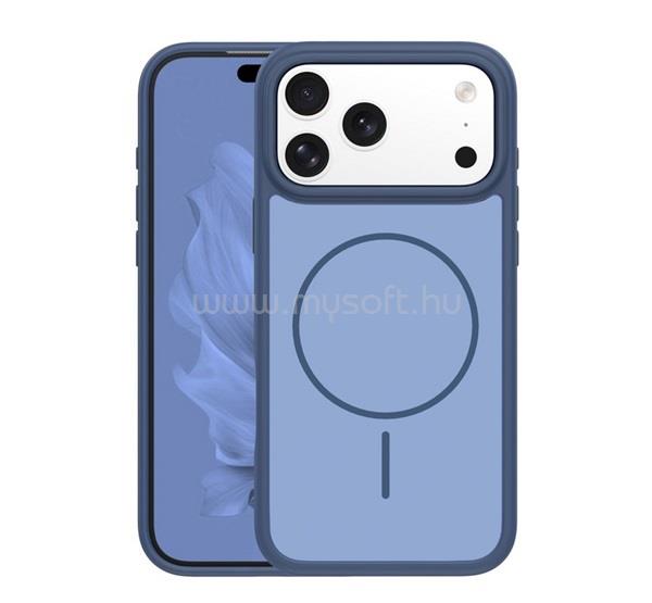 GIGAPACK iPhone 18 Pro / 17 Pro GIGAPACK Szilikon telefonvédő műanyag hátlap, MagSafe, SÖTÉTKÉK