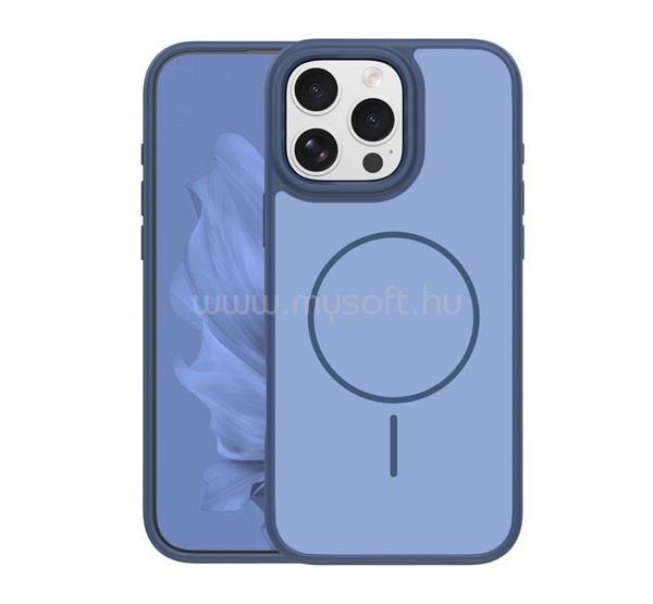GIGAPACK iPhone 16 Pro GIGAPACK Szilikon telefonvédő műanyag hátlap, MagSafe, SÖTÉTKÉK