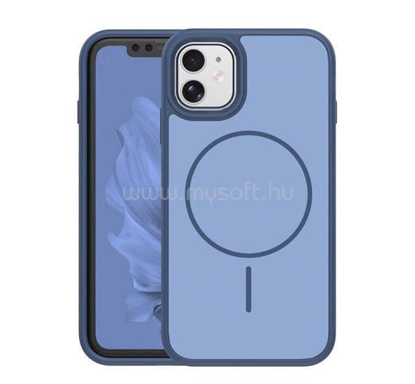 GIGAPACK iPhone 11 GIGAPACK Szilikon telefonvédő műanyag hátlap, MagSafe, SÖTÉTKÉK