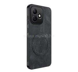 GIGAPACK Honor 600 Lite GIGAPACK Szilikon telefonvédő nappa bőr hátlap, MagSafe, FEKETE GP-183599 small