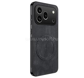 GIGAPACK Honor 600 Pro GIGAPACK Szilikon telefonvédő nappa bőr hátlap, MagSafe, FEKETE GP-187175 small