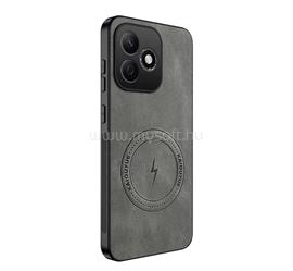 GIGAPACK Honor 600 Lite GIGAPACK Szilikon telefonvédő nappa bőr hátlap, MagSafe, SÖTÉTSZÜRKE GP-183600 small