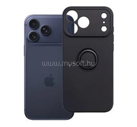 GIGAPACK iPhone 18 Pro Max / 17 Pro Max GIGAPACK Szilikon telefonvédő tartógyűrű, kameravédő, FEKETE GP-195376 small