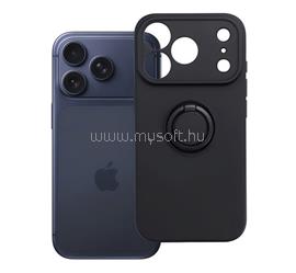 GIGAPACK iPhone 18 Pro / 17 Pro GIGAPACK Szilikon telefonvédő tartógyűrű, kameravédő, FEKETE GP-195377 small