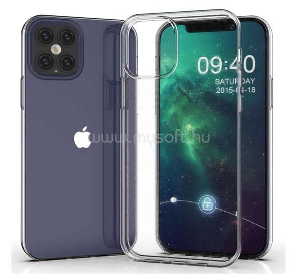 GIGAPACK iPhone 12 mini GIGAPACK Szilikon telefonvédő ultravékony ÁTLÁTSZÓ