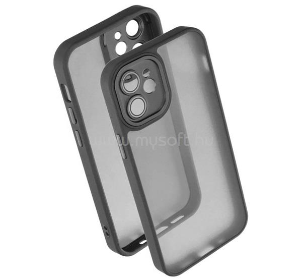 GIGAPACK iPhone 12 mini GIGAPACK Szilikon telefonvédő ütésállóság, kameravédő, FEKETE