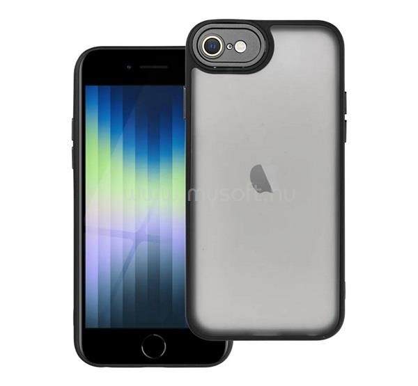 GIGAPACK iPhone SE 3 (2022) / SE 2 (2020) / 8 4.7 GIGAPACK Szilikon telefonvédő ütésállóság, kameravédő, FEKETE