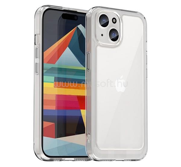 GIGAPACK iPhone 15 GIGAPACK Szilikon telefonvédő ütésállóság, átlátszó hátlap, ÁTLÁTSZÓ