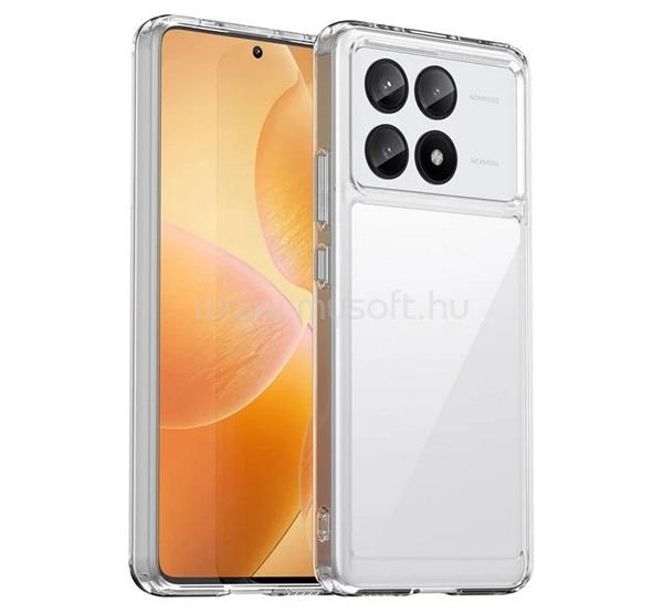 GIGAPACK Poco X6 Pro GIGAPACK Szilikon telefonvédő ütésállóság, átlátszó hátlap, ÁTLÁTSZÓ