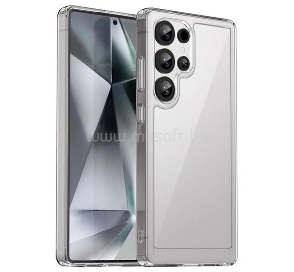 GIGAPACK Samsung S25 Ultra GIGAPACK Szilikon telefonvédő ütésállóság, átlátszó hátlap, ÁTLÁTSZÓ