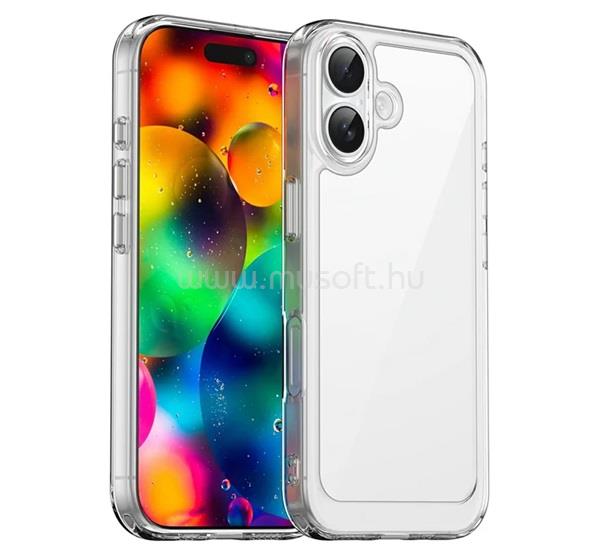 GIGAPACK iPhone 17 GIGAPACK Szilikon telefonvédő ütésállóság, átlátszó hátlap, ÁTLÁTSZÓ