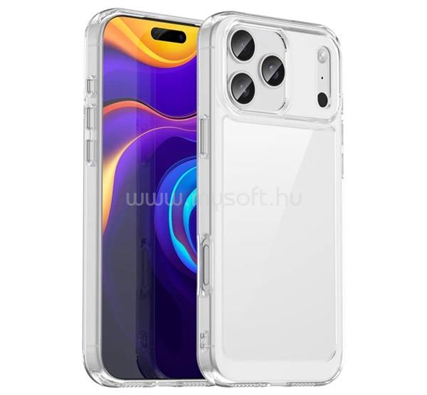 GIGAPACK iPhone 18 Pro Max / 17 Pro Max GIGAPACK Szilikon telefonvédő ütésállóság, átlátszó hátlap, ÁTLÁTSZÓ
