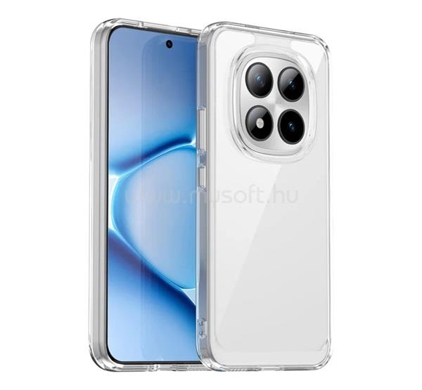 GIGAPACK Poco M8 Pro / Redmi Note 15 Pro Plus 5G GIGAPACK Szilikon telefonvédő ütésállóság, átlátszó hátlap, ÁTLÁTSZÓ
