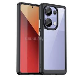 GIGAPACK Redmi Note 13 Pro 4G / Poco M6 Pro 4G GIGAPACK Szilikon telefonvédő ütésállóság, átlátszó hátlap, FEKETE GP-157224 small