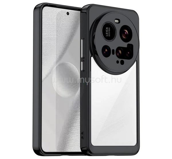 GIGAPACK Xiaomi 15 Ultra GIGAPACK Szilikon telefonvédő ütésállóság, átlátszó hátlap, FEKETE