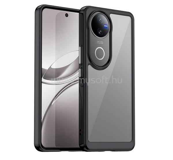 GIGAPACK Vivo V50 GIGAPACK Szilikon telefonvédő ütésállóság, átlátszó hátlap, FEKETE