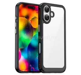 GIGAPACK iPhone 17 GIGAPACK Szilikon telefonvédő ütésállóság, átlátszó hátlap, FEKETE GP-173621 small