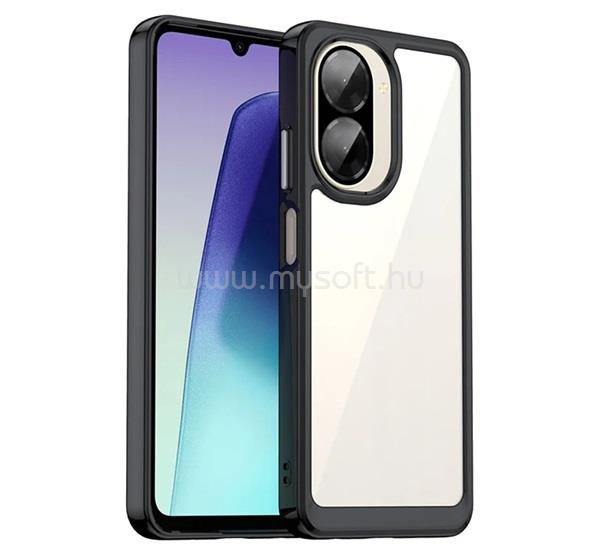 GIGAPACK Redmi A5 4G GIGAPACK Szilikon telefonvédő ütésállóság, átlátszó hátlap, FEKETE
