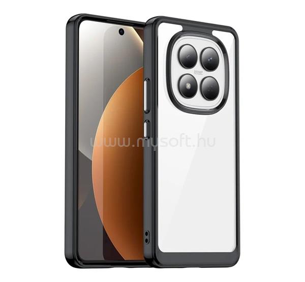 GIGAPACK Redmi Note 15 Pro 4G GIGAPACK Szilikon telefonvédő ütésállóság, átlátszó hátlap, FEKETE