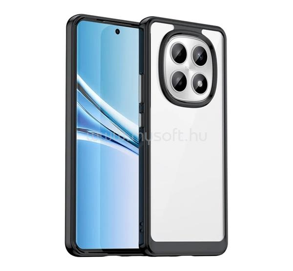 GIGAPACK Poco M8 / Redmi Note 15 5G GIGAPACK Szilikon telefonvédő ütésállóság, átlátszó hátlap, FEKETE