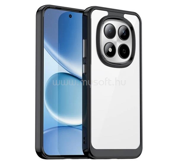 GIGAPACK Redmi Note 15 Pro 5G GIGAPACK Szilikon telefonvédő ütésállóság, átlátszó hátlap, FEKETE
