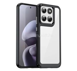 GIGAPACK Motorola Moto G87 5G / G77 5G GIGAPACK Szilikon telefonvédő ütésállóság, átlátszó hátlap, FEKETE GP-189533 small