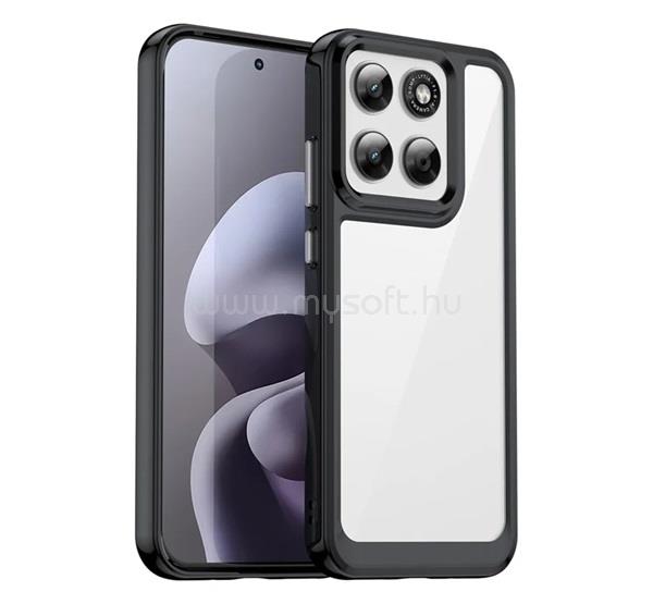 GIGAPACK Motorola Moto G87 5G / G77 5G GIGAPACK Szilikon telefonvédő ütésállóság, átlátszó hátlap, FEKETE