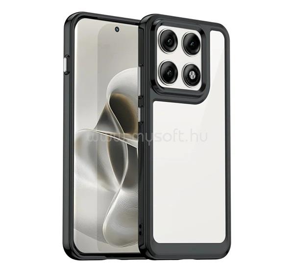 GIGAPACK Motorola Edge 70 Pro GIGAPACK Szilikon telefonvédő ütésállóság, átlátszó hátlap, FEKETE