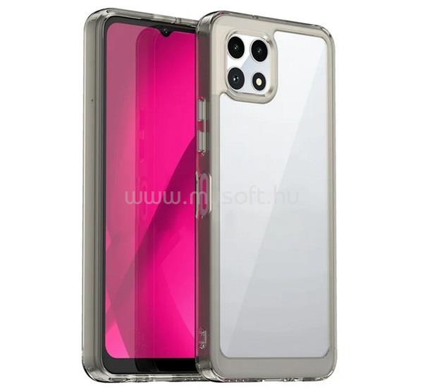 GIGAPACK T Phone 2 5G GIGAPACK Szilikon telefonvédő ütésállóság, átlátszó hátlap, VILÁGOSSZÜRKE