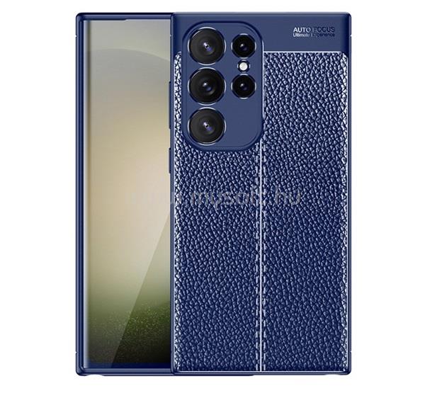 GIGAPACK Samsung S24 Ultra GIGAPACK Szilikon telefonvédő ütésállóság, varrás minta, SÖTÉTKÉK