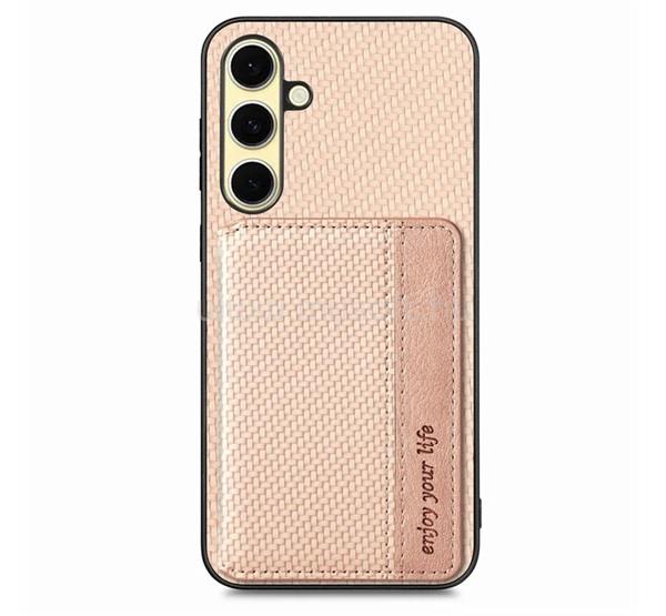 GIGAPACK Samsung A56 5G GIGAPACK Szilikon telefonvédő ütésállóság, karbon minta, BÉZS