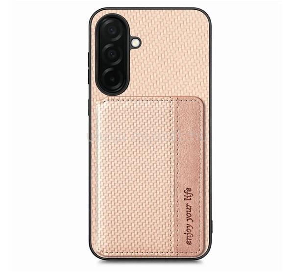 GIGAPACK Samsung S26 GIGAPACK Szilikon telefonvédő ütésállóság, karbon minta, BÉZS