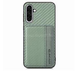 GIGAPACK Samsung A37 5G / A56 5G / A36 5G GIGAPACK Szilikon telefonvédő ütésállóság, karbon minta, SÖTÉTZÖLD GP-183633 small