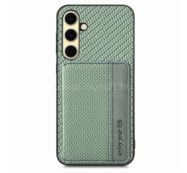 GIGAPACK Samsung A56 5G GIGAPACK Szilikon telefonvédő ütésállóság, karbon minta, SÖTÉTZÖLD