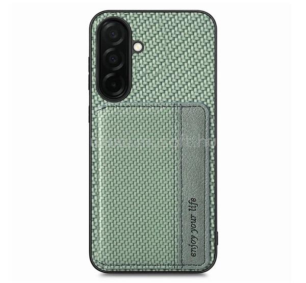 GIGAPACK Samsung A37 5G GIGAPACK Szilikon telefonvédő ütésállóság, karbon minta, SÖTÉTZÖLD