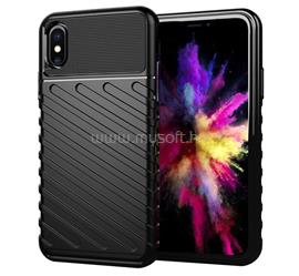 GIGAPACK iPhone XS 5.8 / X 5.8 GIGAPACK Szilikon telefonvédő ütésállóság, dombor minta, FEKETE GP-102750 small