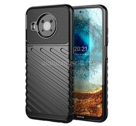 GIGAPACK Nokia X20 / X10 GIGAPACK Szilikon telefonvédő ütésállóság, dombor minta, FEKETE GP-109423 small