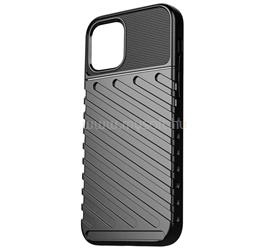 GIGAPACK iPhone 15 GIGAPACK szilikon telefonvédő ütésállóság, dombor minta, FEKETE GP-144920 small
