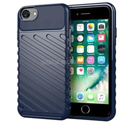 GIGAPACK iPhone SE 3 (2022) / SE 2 (2020) / 8 4.7 GIGAPACK Szilikon telefonvédő ütésállóság, dombor minta, SÖTÉTKÉK GP-102783 small