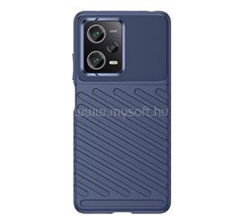 GIGAPACK Redmi Note 12 Pro 5G / Poco X5 Pro 5G GIGAPACK Szilikon telefonvédő ütésállóság, dombor minta, SÖTÉTKÉK GP-136744 small
