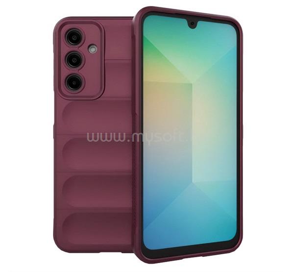 GIGAPACK Samsung A37 5G / A56 5G / A36 5G GIGAPACK Szilikon telefonvédő ütésállóság, 3D, BORDÓ
