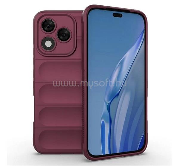 GIGAPACK Honor 400 Lite GIGAPACK Szilikon telefonvédő ütésállóság, 3D, BORDÓ