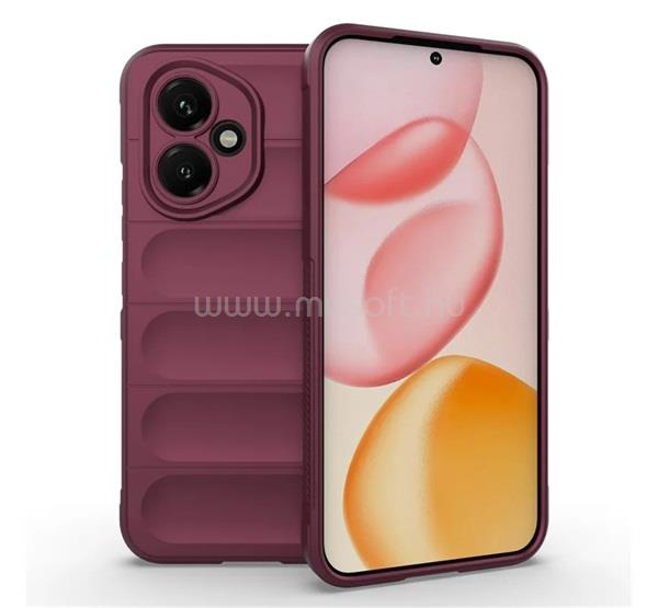 GIGAPACK Honor 400 GIGAPACK Szilikon telefonvédő ütésállóság, 3D, BORDÓ