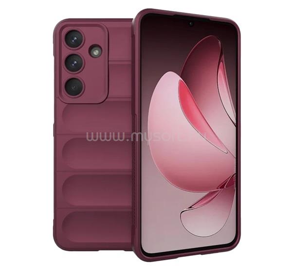 GIGAPACK Samsung S25 FE GIGAPACK Szilikon telefonvédő ütésállóság, 3D, BORDÓ