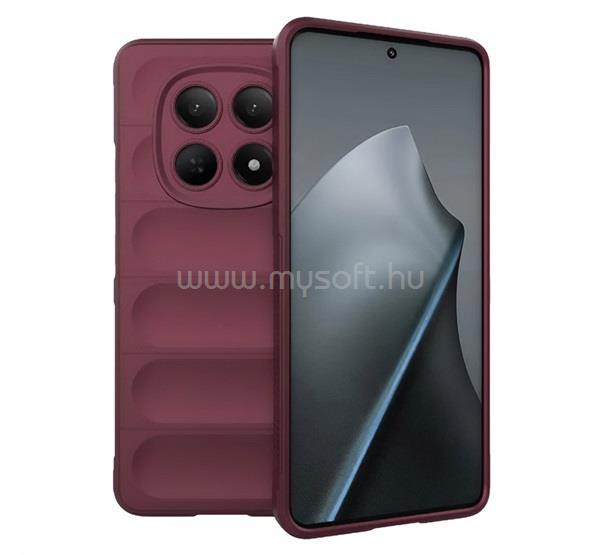 GIGAPACK Redmi Note 15 4G GIGAPACK Szilikon telefonvédő ütésállóság, 3D, BORDÓ