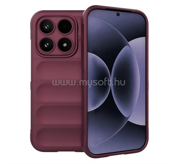 GIGAPACK Xiaomi 17 GIGAPACK Szilikon telefonvédő ütésállóság, 3D, BORDÓ