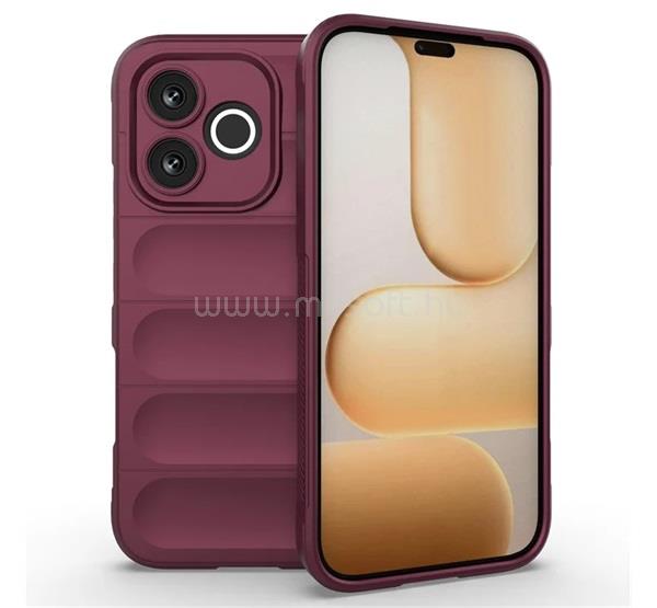 GIGAPACK Honor 600 Lite GIGAPACK Szilikon telefonvédő ütésállóság, 3D, BORDÓ