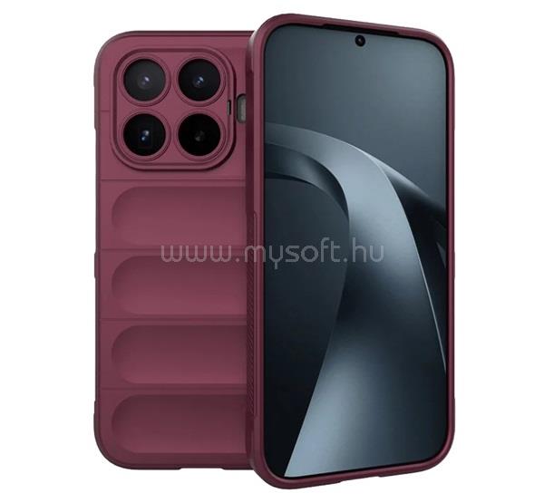 GIGAPACK Xiaomi 17T GIGAPACK Szilikon telefonvédő ütésállóság, 3D, BORDÓ