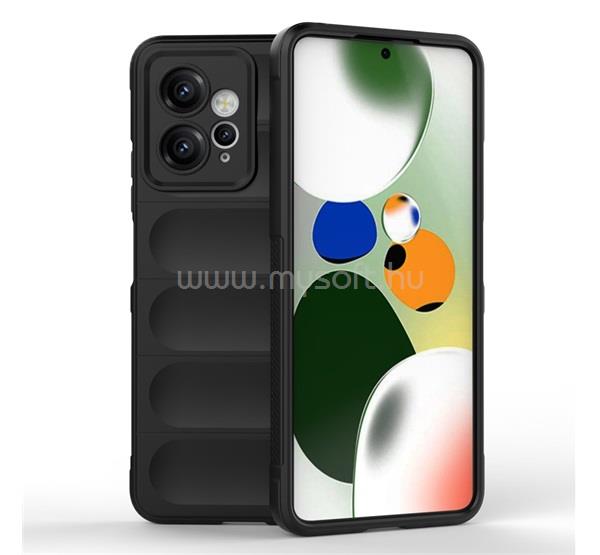 GIGAPACK Redmi Note 12 4G GIGAPACK Szilikon telefonvédő ütésállóság, 3D, FEKETE