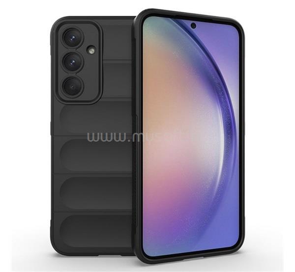 GIGAPACK Samsung A35 5G GIGAPACK Szilikon telefonvédő ütésállóság, 3D, FEKETE